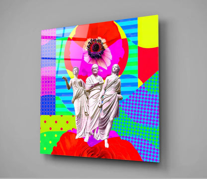 Sculpture Glass Wall Art - LUXARTDECO