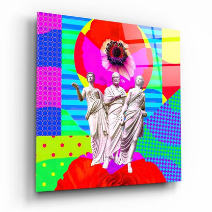 Sculpture Glass Wall Art - LUXARTDECO