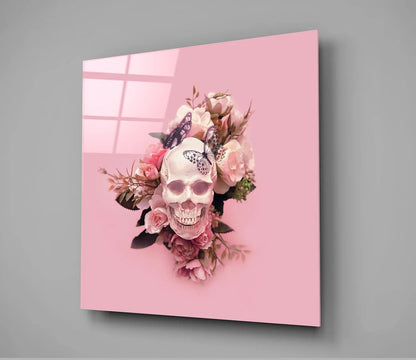 Flower Head Glass Wall Art - LUXARTDECO