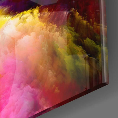 Color Explosion Glass Wall Art - LUXARTDECO