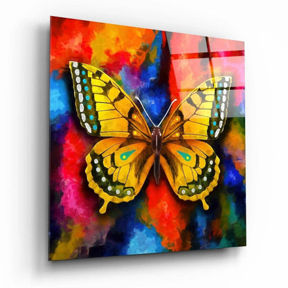 Butterfly Glass Wall Art - LUXARTDECO