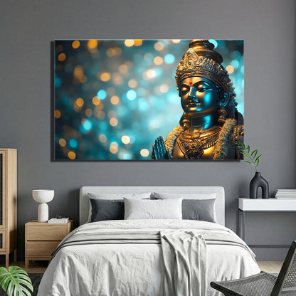 Indian Deity Glass Wall Art
