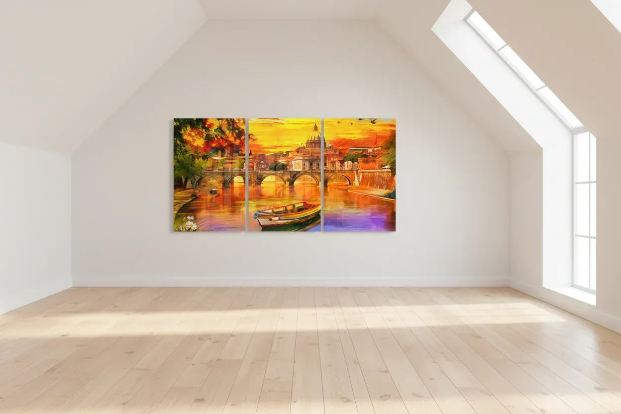 Sunset Glass Wall Art - LUXARTDECO