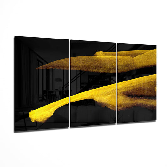 Yellow Touch Glass Art