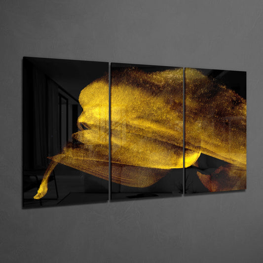 Yellow Touch Glass Art