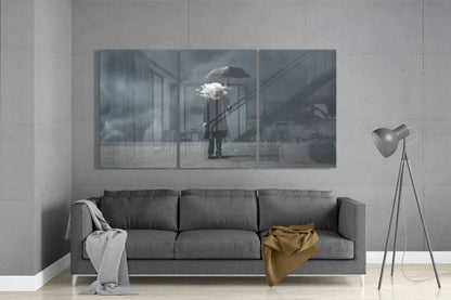 The Clouds İn My Head Glass Art - LUXARTDECO