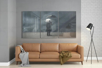The Clouds İn My Head Glass Art - LUXARTDECO