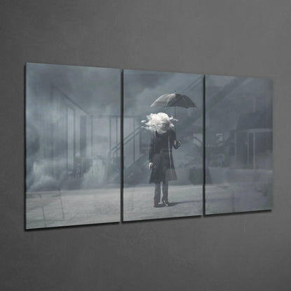 The Clouds İn My Head Glass Art - LUXARTDECO