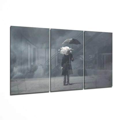 The Clouds İn My Head Glass Art - LUXARTDECO