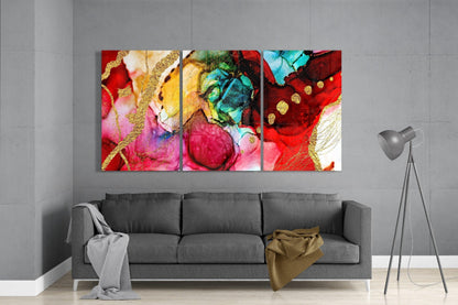 Red Harmony Glass Art - LUXARTDECO