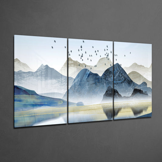 Mountains Glass Art