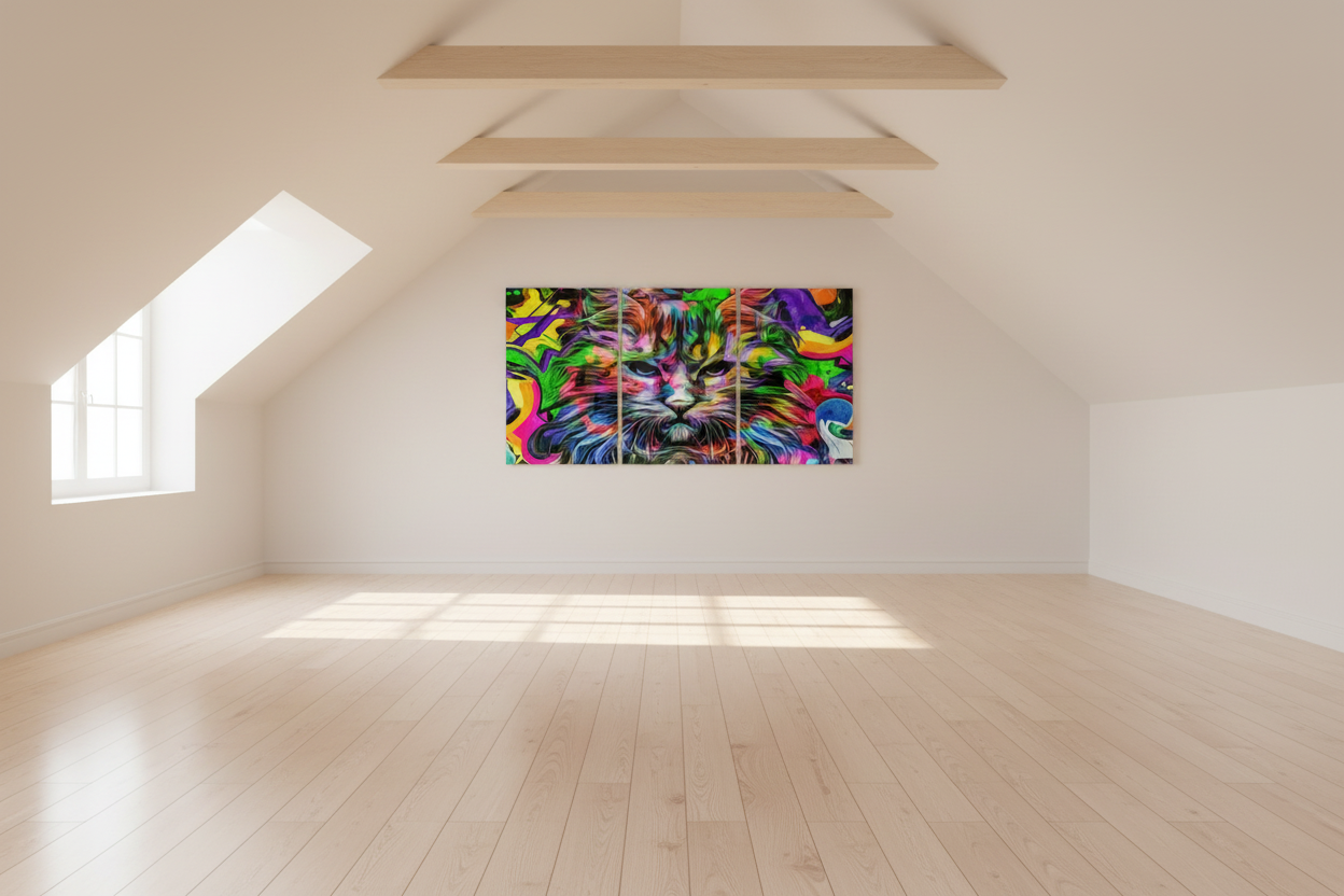 Arte del vetro del gatto 