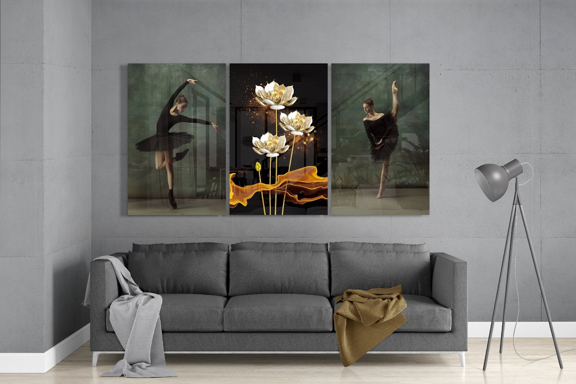 Ballerina Glass Art