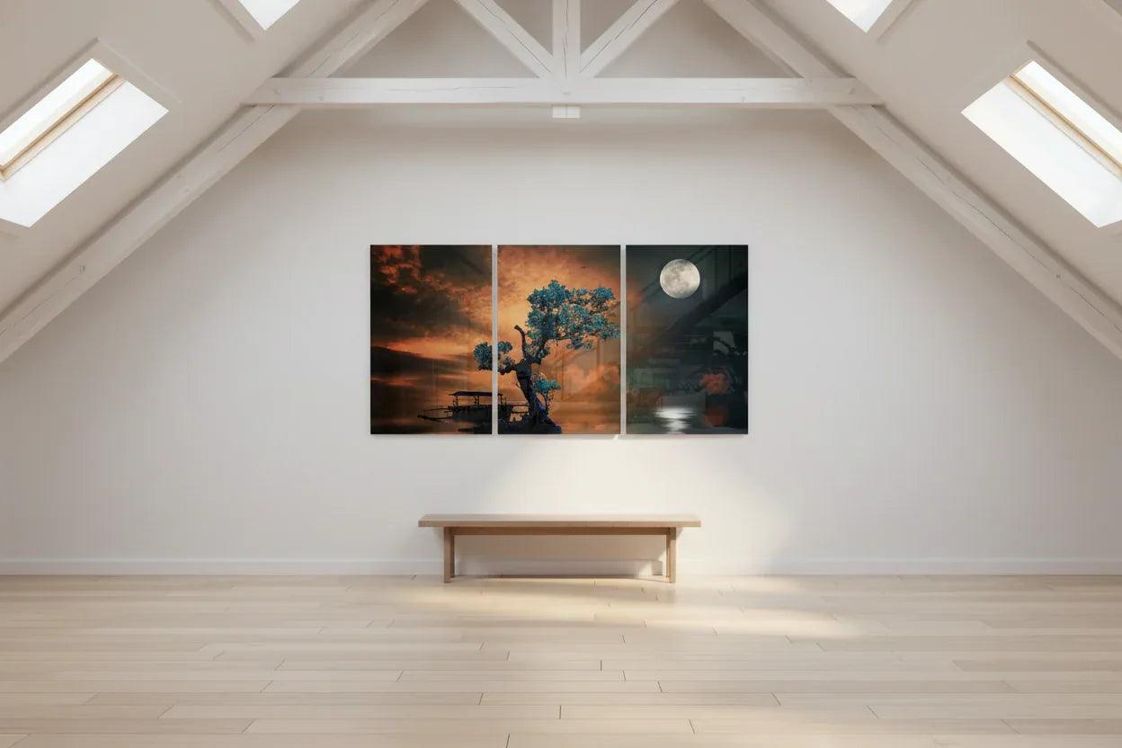 Bonsai Mega Glass Wall Art - LUXARTDECO