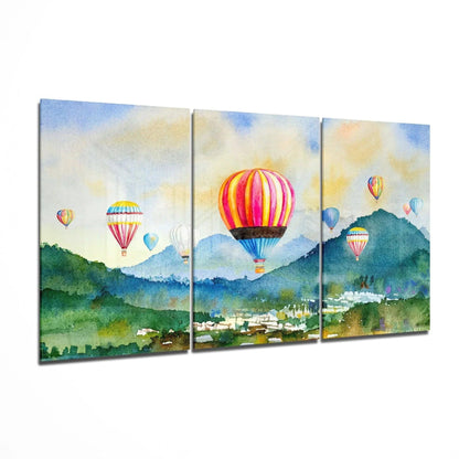 Balloons Glass Art - LUXARTDECO