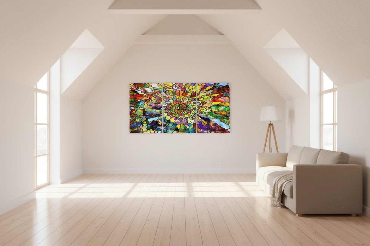 Arte del vetro rivelazione del colore 