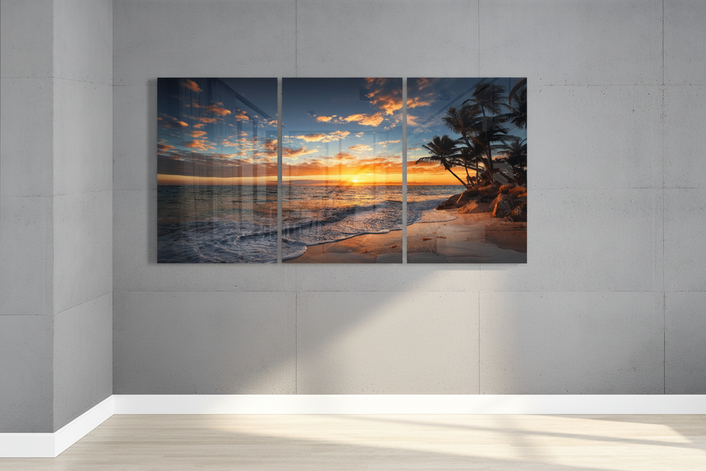 Arte del vetro al tramonto 