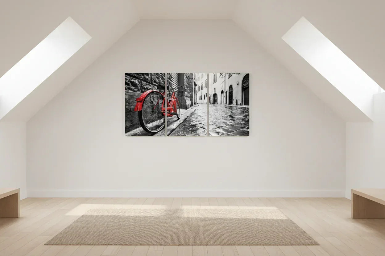 Bike And Street Glass Art - LUXARTDECO