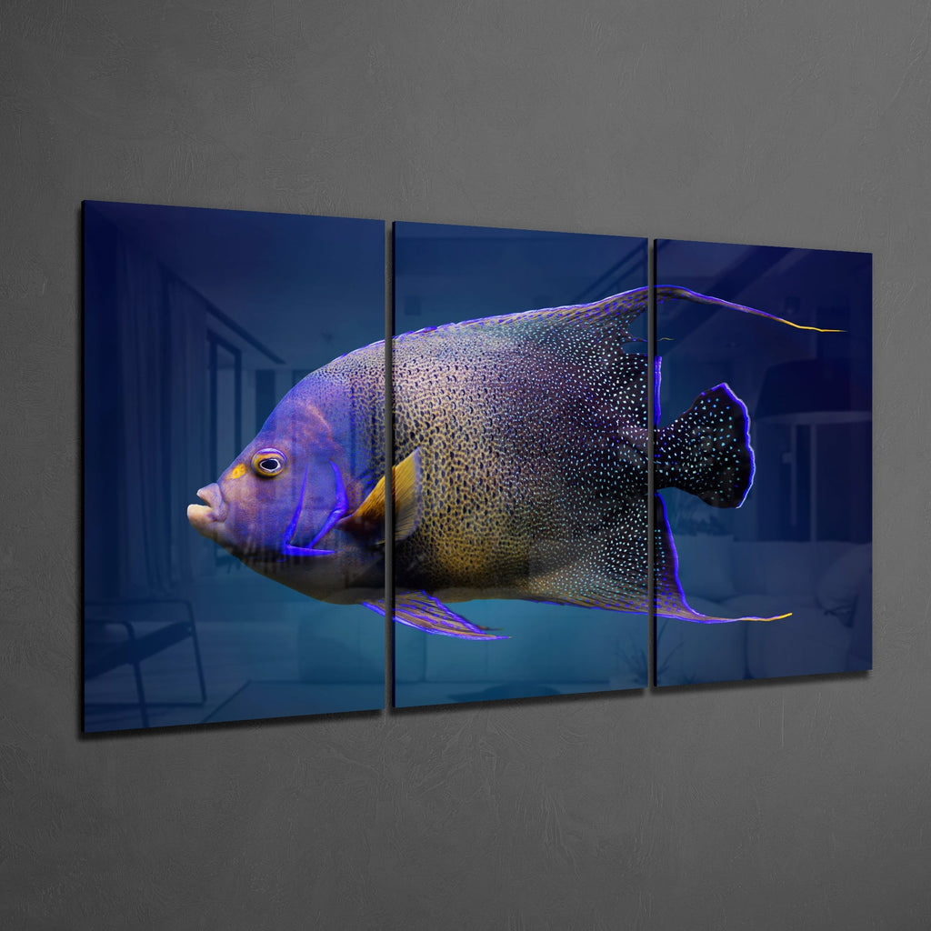 Queen Angel Fish Glass Art