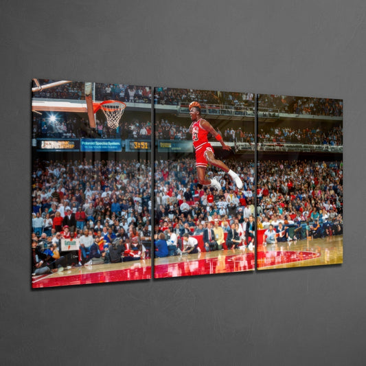 Décoration murale en verre Michael Jordan Dunk Mega 