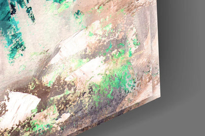 Female (Green) Glass Wall Art - LUXARTDECO