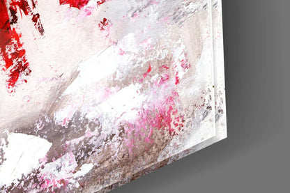 Female (Red) Glass Wall Art - LUXARTDECO
