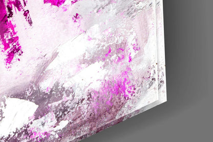 Woman (Pink) Glass Wall Art - LUXARTDECO