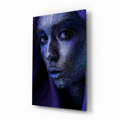 Woman Portrait 2 Glass Wall Art - LUXARTDECO