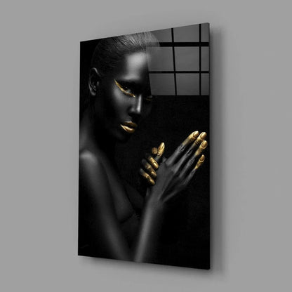 Woman Glass Wall Art - LUXARTDECO