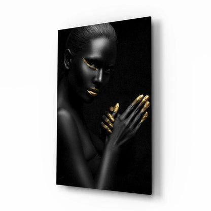 Woman Glass Wall Art - LUXARTDECO