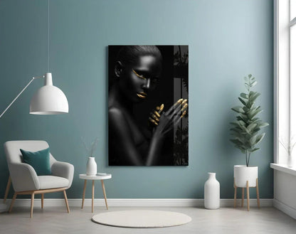 Woman Glass Wall Art - LUXARTDECO