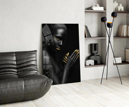 Woman Glass Wall Art - LUXARTDECO
