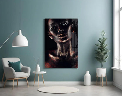 Woman Glass Wall Art - LUXARTDECO