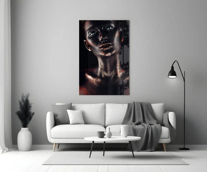 Woman Glass Wall Art - LUXARTDECO