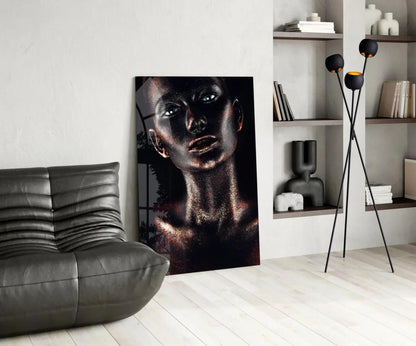 Woman Glass Wall Art - LUXARTDECO