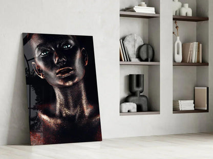 Woman Glass Wall Art - LUXARTDECO