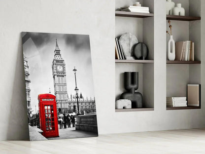 Phone Box Glass Wall Art - LUXARTDECO