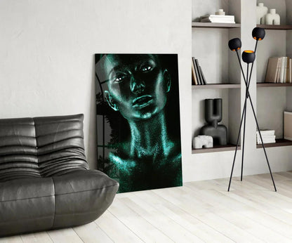 Woman Glass Wall Art - LUXARTDECO