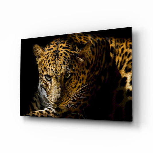 Arte murale in vetro Leopar 