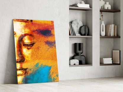 Buddha Portrait Glass Wall Art - LUXARTDECO