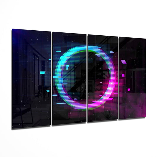 The Gate 4 Pieces Mega Glass Wall Art (150x92 cm)