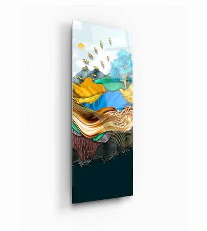 Birds Glass Wall Art - LUXARTDECO