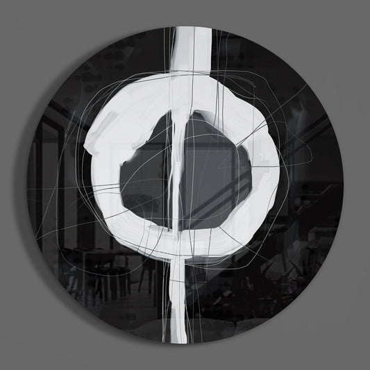 Abstract Glass Wall Art