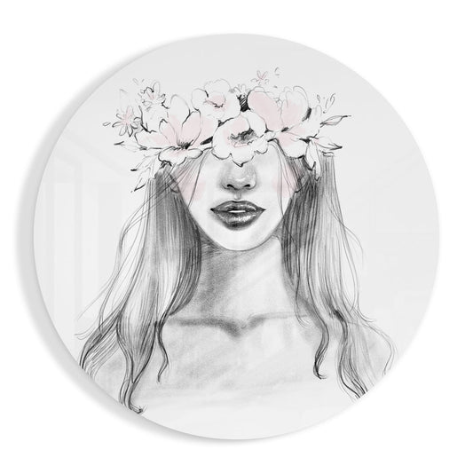 Flower Glass Wall Art