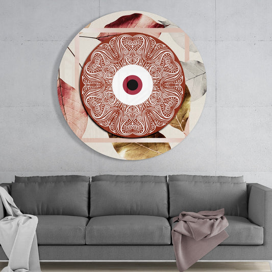 Evil Eye Bead Glass Wall Art