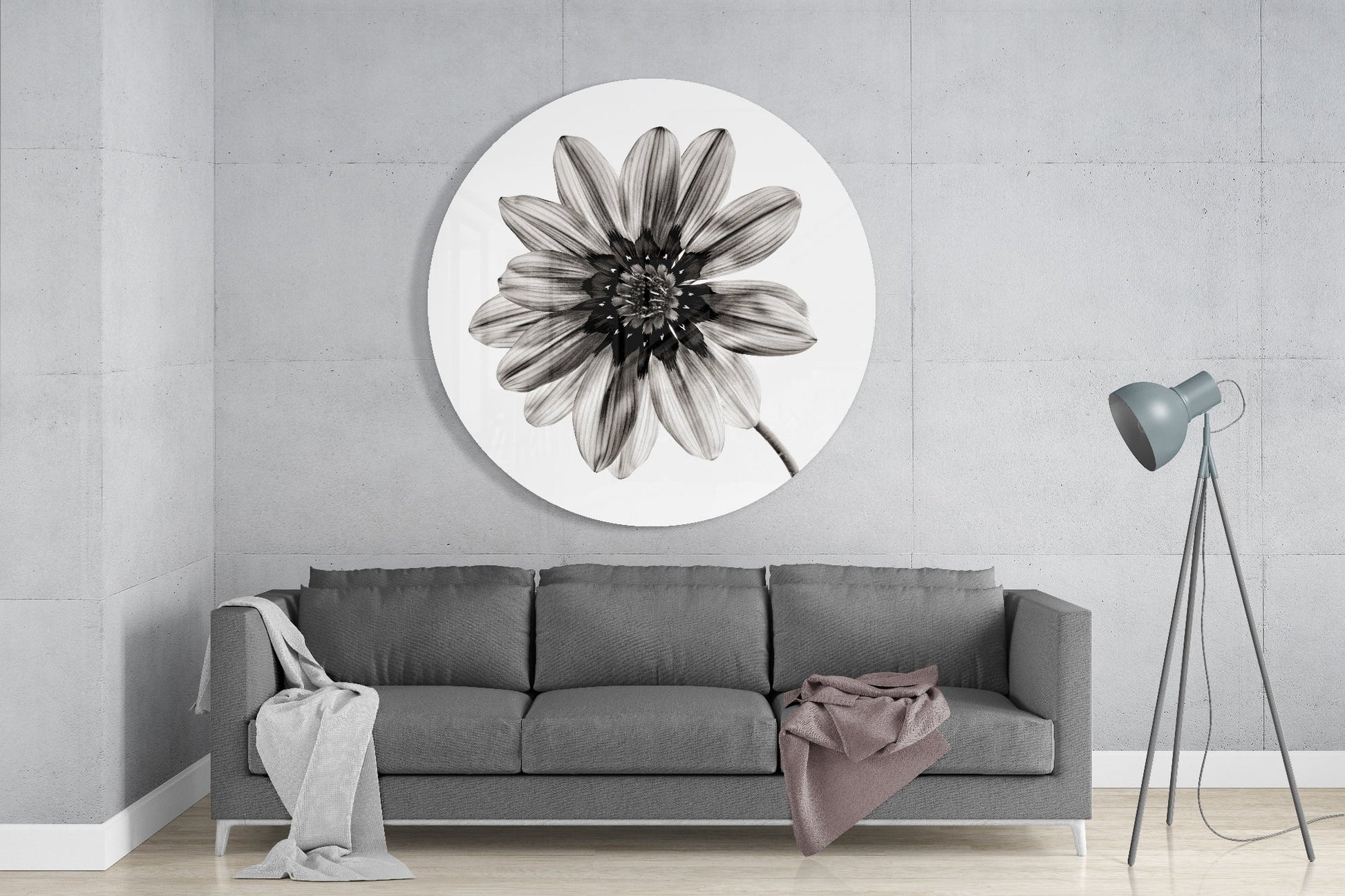 Flower Glass Wall Art