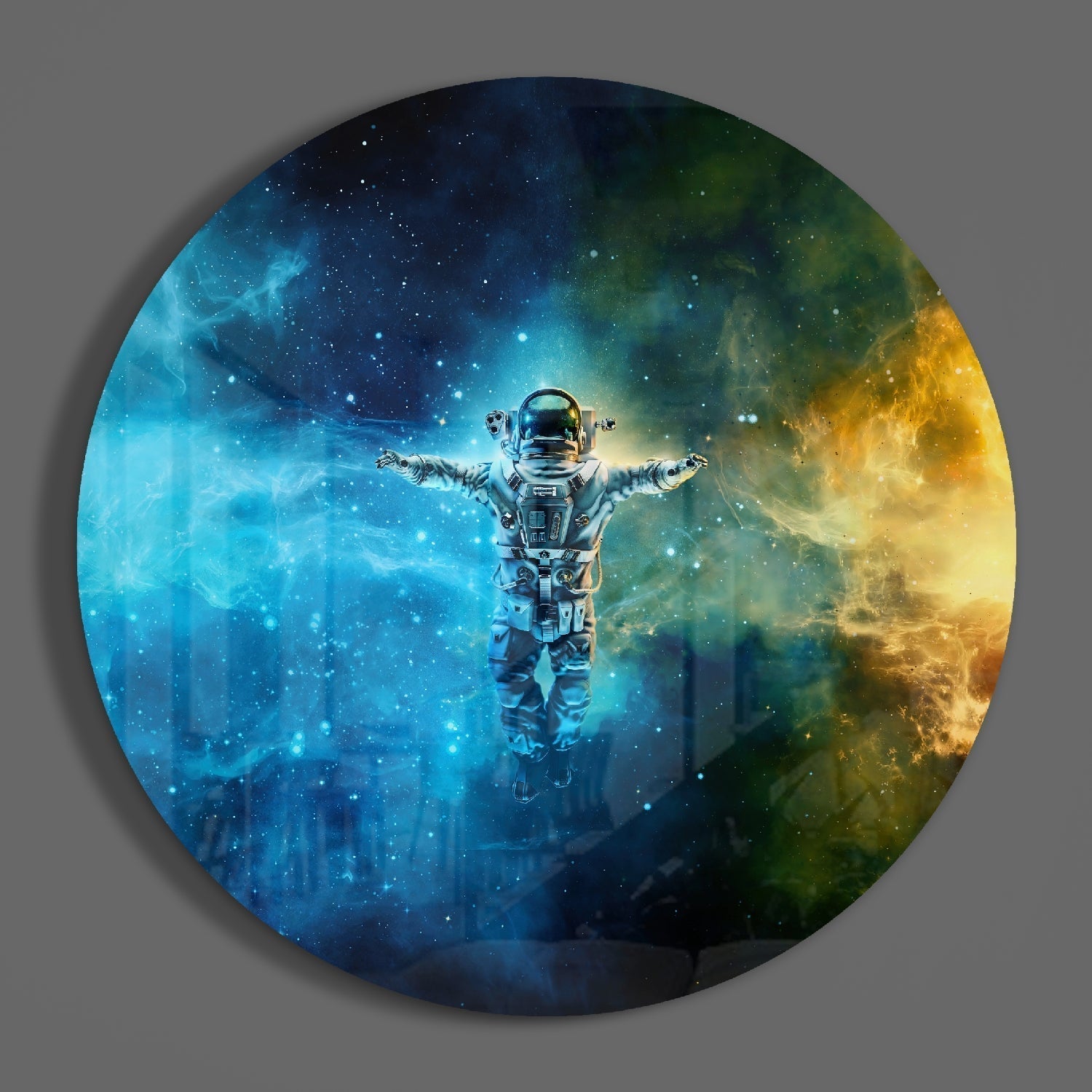 Astronaut Glass Wall Art