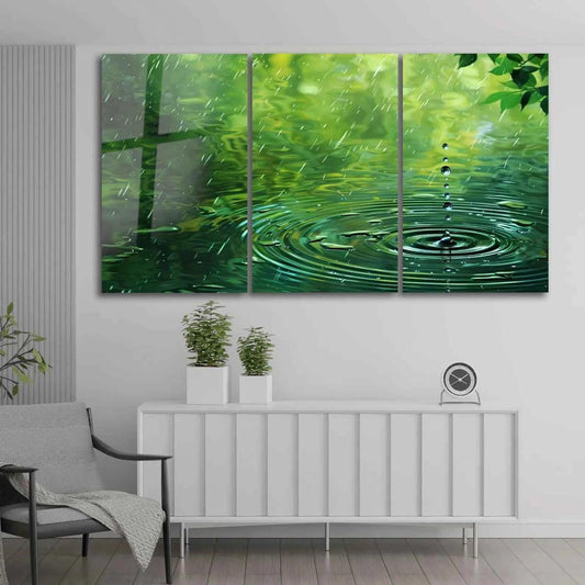 Water Ripple Glass Wall Art