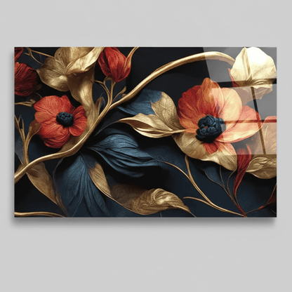 Fiori Quadro in Vetro Temperato