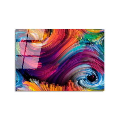 Colorful Glas Wall Art - LUXARTDECO